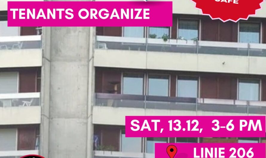 Anarchistisches Café zur Mieter*innen-Gewerkschaft: Mieter*innen vereinigt euch